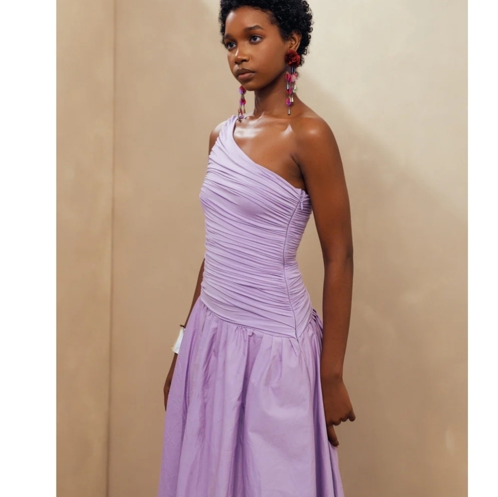 Elexiay Lavender Kebbi Dress - Picture 2 of 10